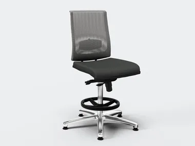 ZERO7 NET - Swivel mesh office stool _ Ares Line